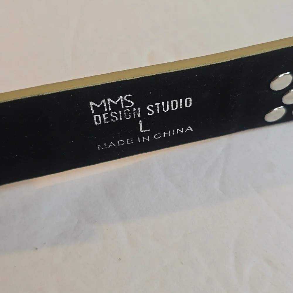 MMS Design Sudio Womens Gold Sparkle Bling rhinestone Belt western Sz.L/XL